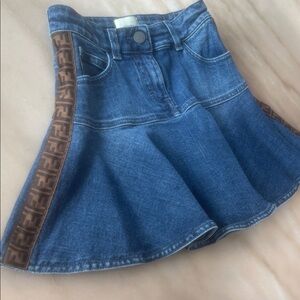 Fendi Blue Denim Skirt